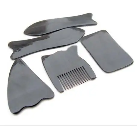 5 in 1 Chinese Traditional Gua Sha Treatment Pain Relief Scraping Body Massager Neck Back Head Relaxiation Tool Set Health Care