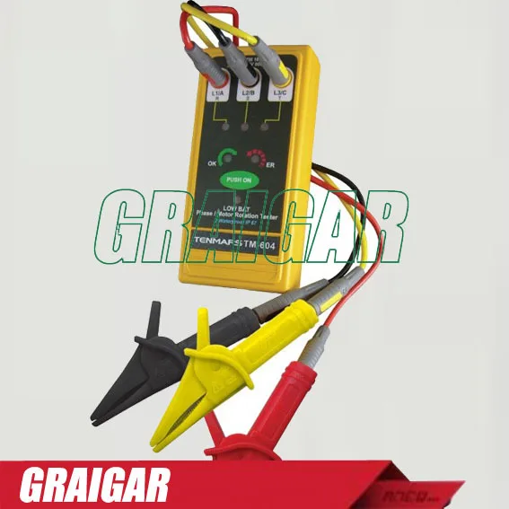 Tenmars TM-604 3 Phase/ Motor Rotation 45V AC up to 600V AC