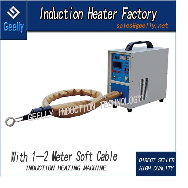 Flexible Coil Induction Brazing Machine for Brazing Welding Copper, Brass Pipe Joint tube with Removing heater coil