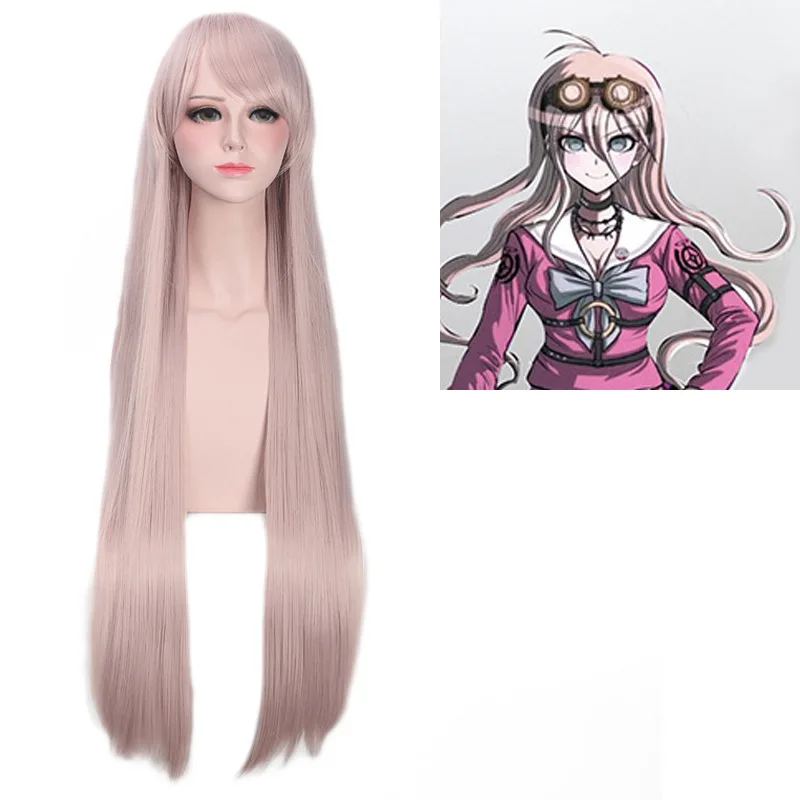 Danganronpa V3: Tötung Harmonie Miu Iruma Cosplay Perücke Spiel Dangan Ronpa Lange Gerade Synthetische Haar anime party spielen Perücke