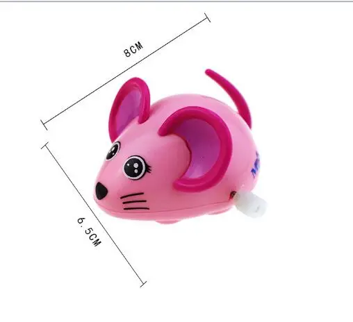 New Hot Colorful Mouse Rat Wind Up Toys Clockwork Toy Baby Kid Running Spring Toy Children Newborn Baby Mini Pet Animal YH1000