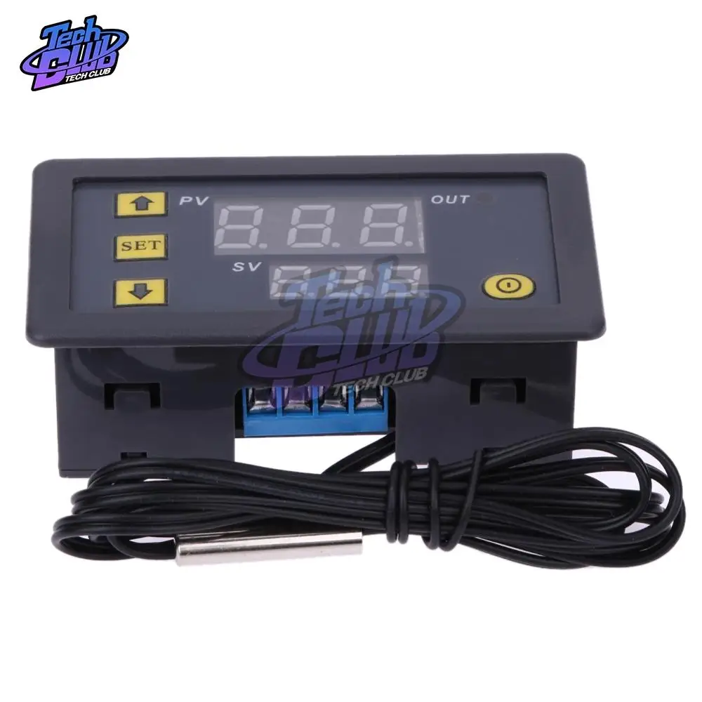 W3230 12V 24V AC110-220V 20A controllo digitale della temperatura Display a LED termostato regolatore strumento di controllo del calore/raffreddamento