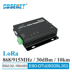 LoRa – émetteur-récepteur et récepteur RF sans fil, longue portée, Modbus, RSSI, E90-DTU(900SL30), 868MHz, 915MHz, 1W