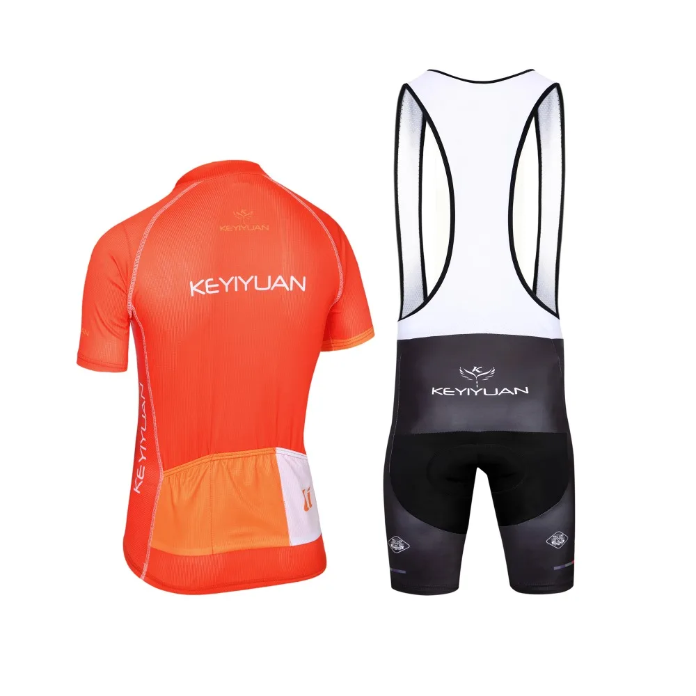 KEYIYUAN Men Bike Clothing Riding Summer Wear Cycling Jersey Short Set S-5XL