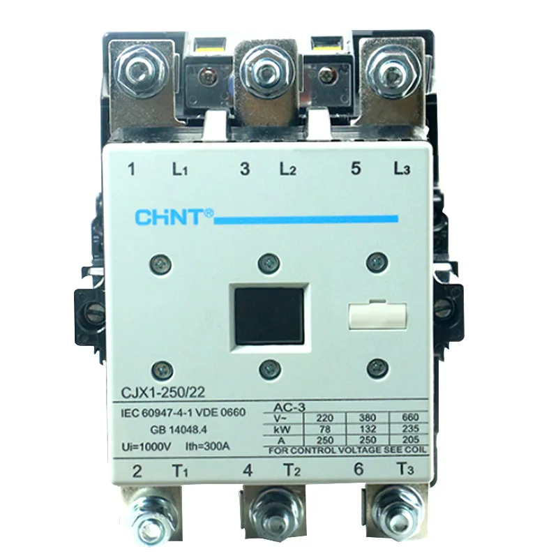 Original CHINT AC Contactor  CJX1-250/22 220V 380V 110V