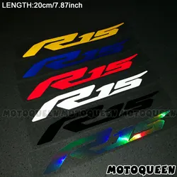 Motorcycle body Wheels Fairing Helmet Tank Pad decoration logo Label reflective Stickers Decals For YAMAHA YZF R15 YZF-R15