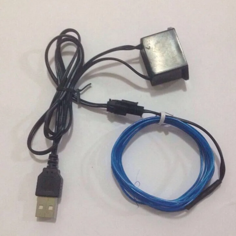 5V USB Connector and 2pin female connector wire accessories drive for flexible led Glow EL Wire lights EL tape within 5meters