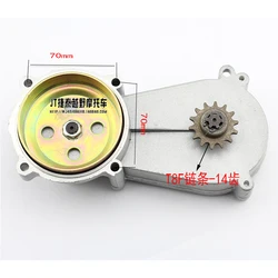 stramework 49cc small off-road vehicles motorcycle transmission gear gearbox chain plate sprocke 47cc pocket biket 14T Tooth