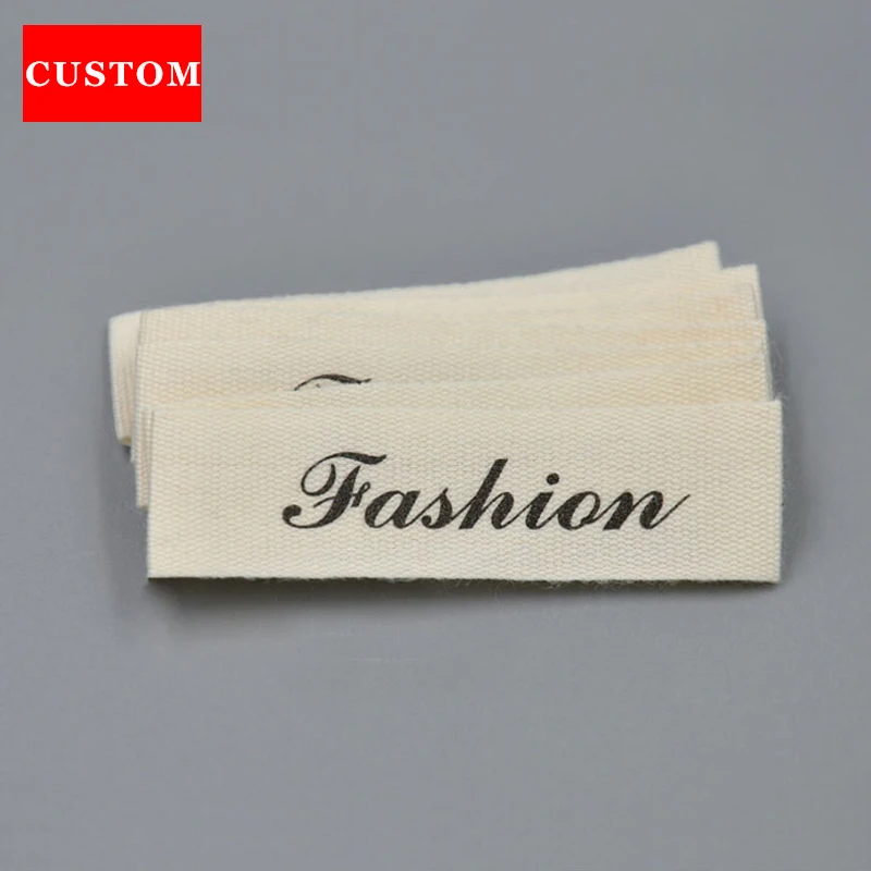 Customized Garment Washing Label, Rice Cotton Clothing Printed, Personalized Shoes Labels, Handmad Private Label, Factory