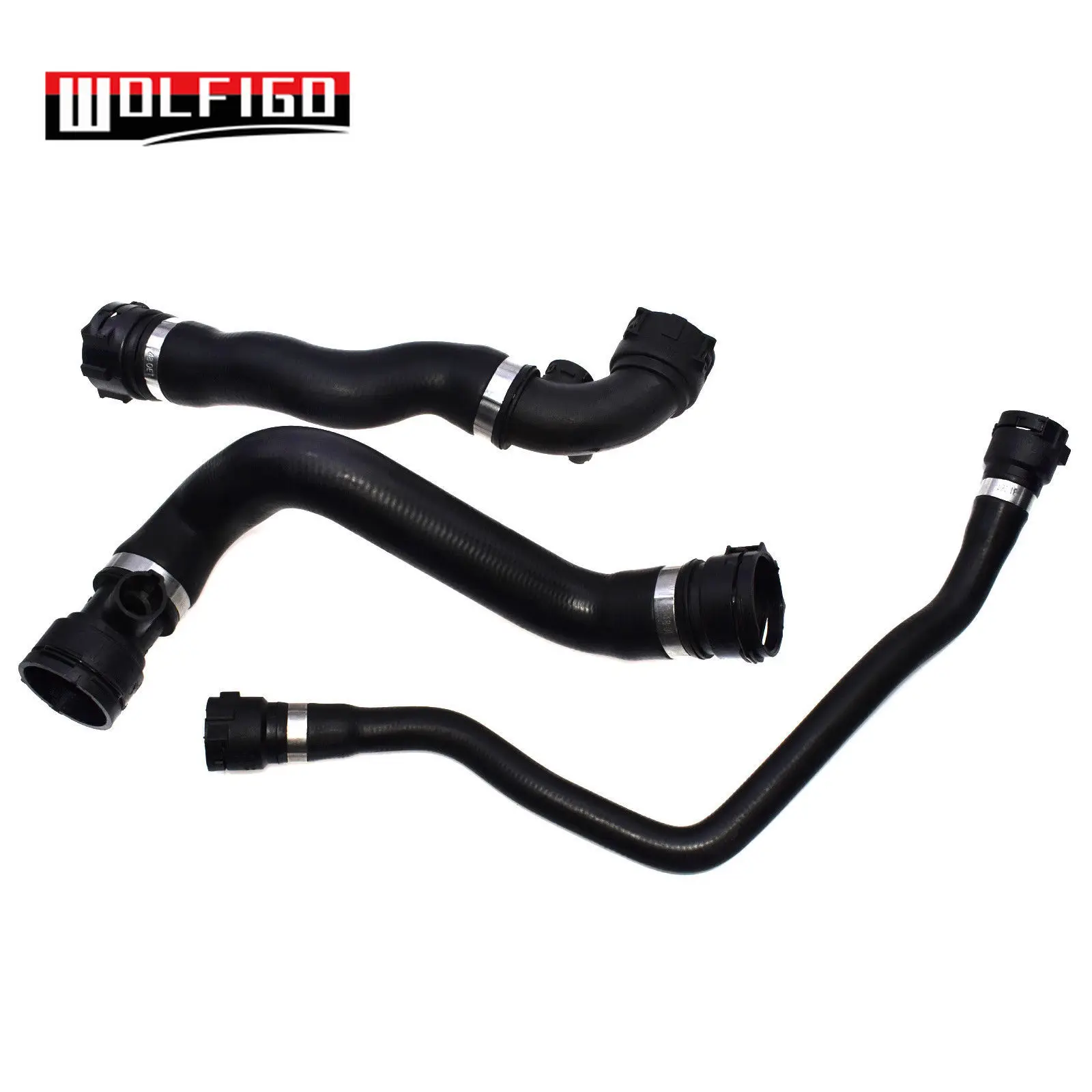 WOLFIGO 1 PC / 2 PCS / 3PCS Upper Lower Radiator Hose Lower Expansion Tank to Coolant Pipe Hose For BMW E46 323i 328i 330xi