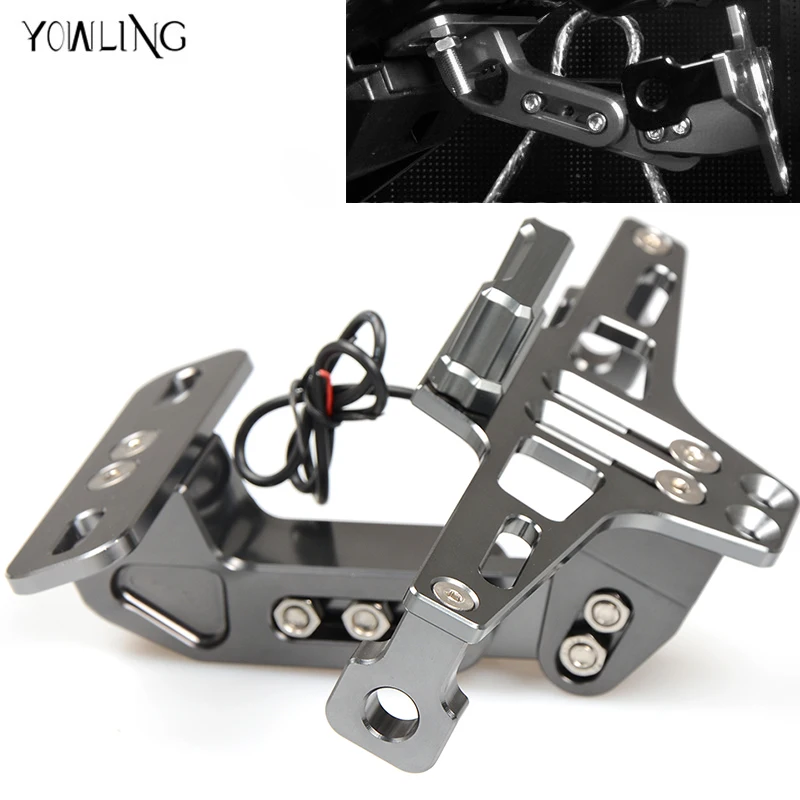 Motorcycle License Plate Bracket Licence Plate Holder Frame Number Plate For ducati monster 696 1199 1198 1098 848 695 748/750SS