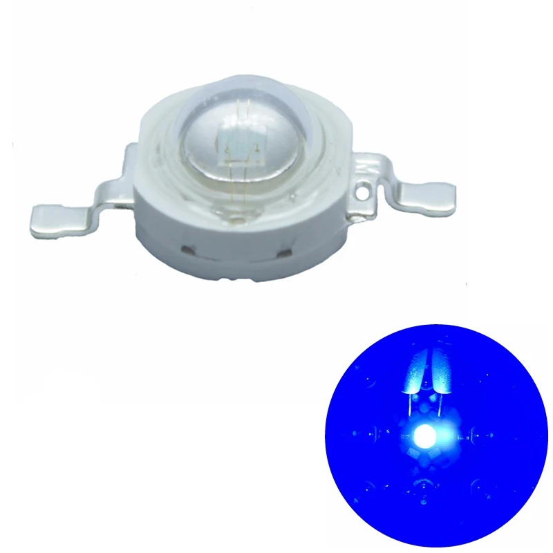 5 10 20 50 100pcs 1w 30mil 3w 45mil EPISTARS Royal Blue 445nm Blue 460nm LED Bulb Plant Grow Light Lamp With 20mm Or 16mm Plates