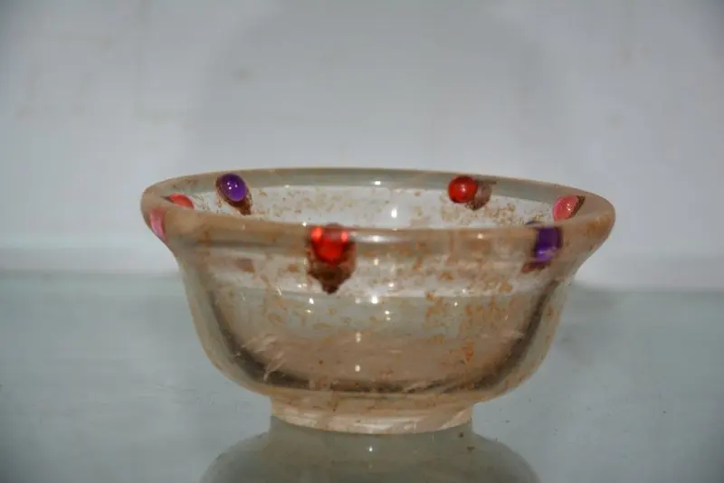 

Rare Old Qing Dynasty crystal&gem bowl, best collection adornment, free shipping