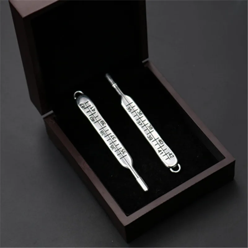 4pcs Silver Plated 3D Mercury Thermometer Charm Hip Hop Necklace Bracelet DIY Metal Jewelry Alloy Pendants A1016