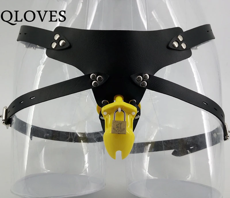 

Strap on penis lock harness for male belt cock cage wearing anti-masturbation man chastity toys couples fetish adult products