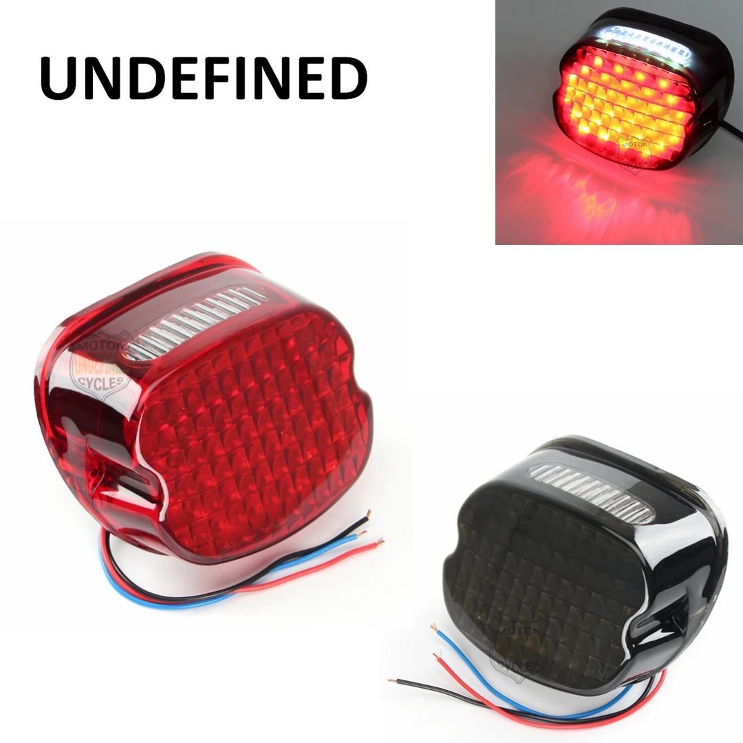 

12V Motorcycle Accessories LED Taillights Brake License Plate Tail Light For Harley Sportster XL 883 1200 Softail Dyna 1991-2010