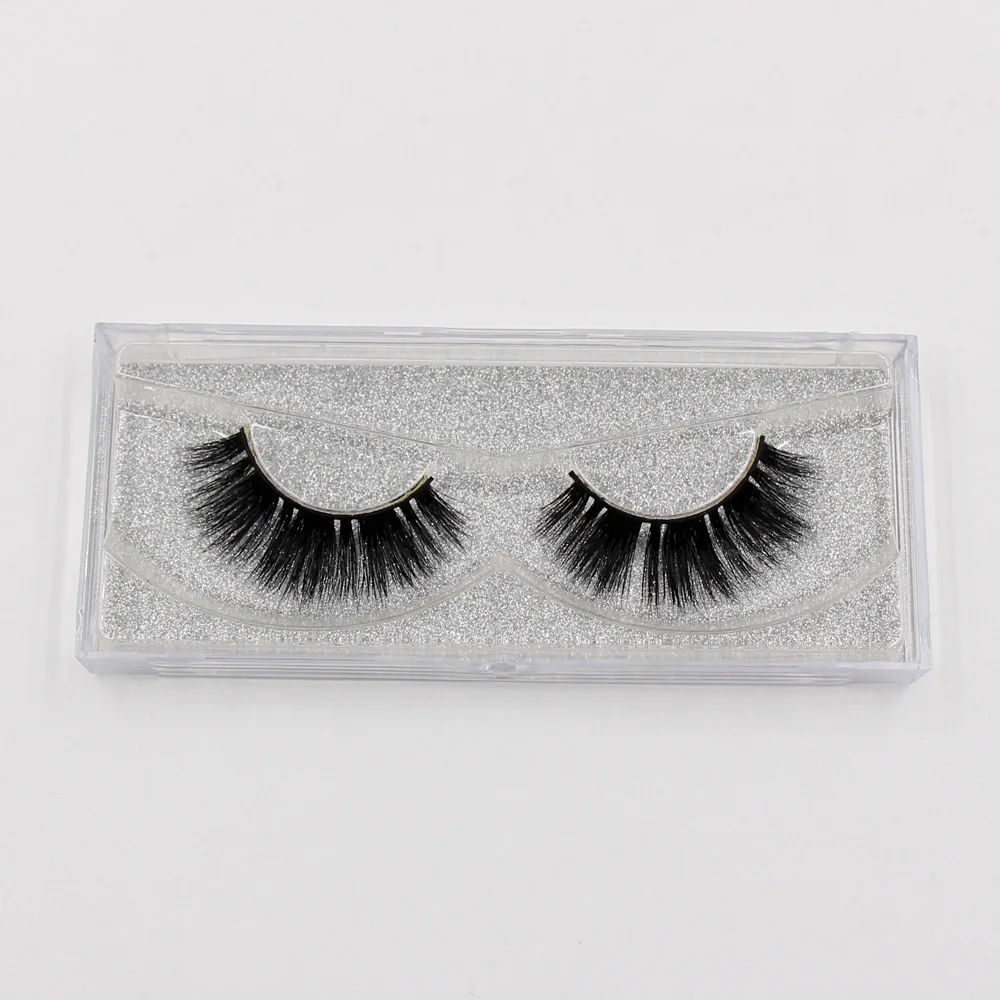 LEHUAMAO 3D Milk Lashes Mink Eyelashes Cross thick full strip False Eyelashes Cruelty Free make up eye lashes Upper Lashes 1Pair