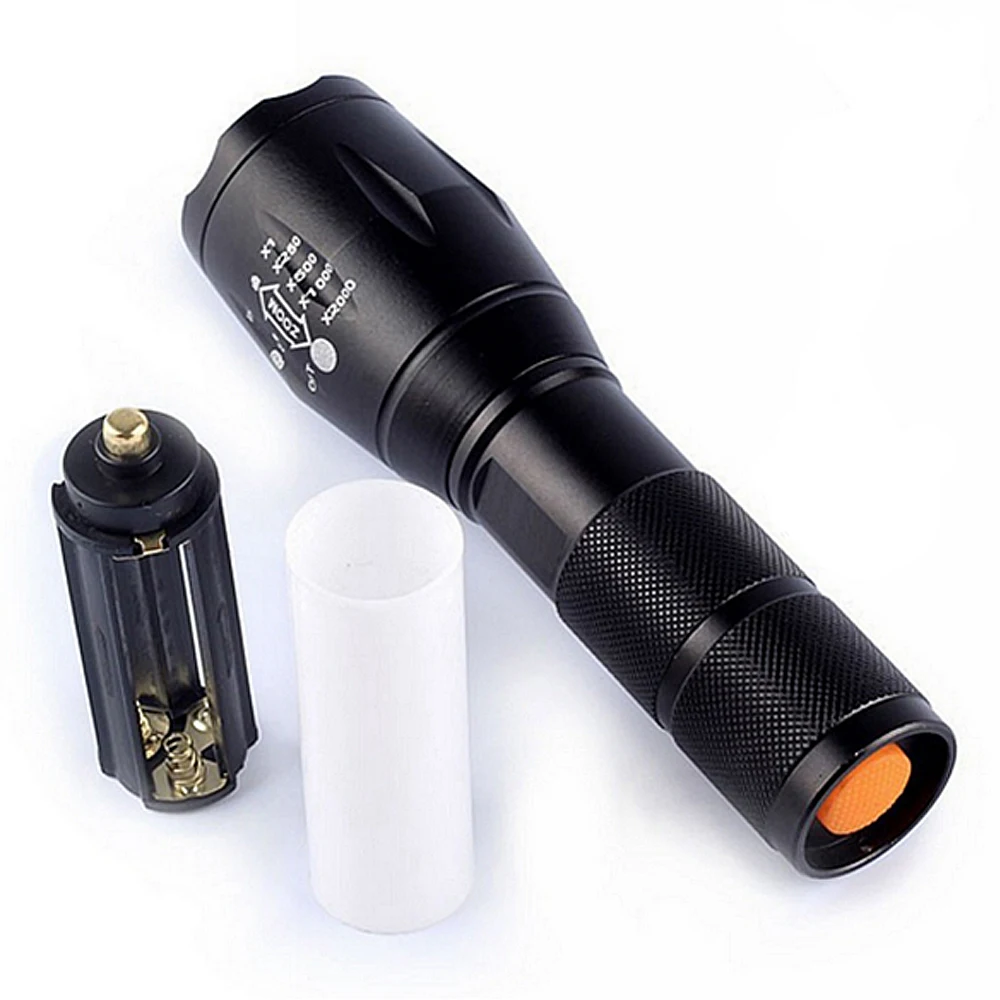 Led flashlight 4000 lumens XML-t6 led Torch Zoomable LED Flashlight Torch light lampe torche