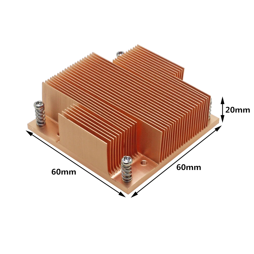 Server CPU Cooler Industrial Personal Computer Copper heatsink for Intel PGA988/989 Mobile Processor Series Passive cooling