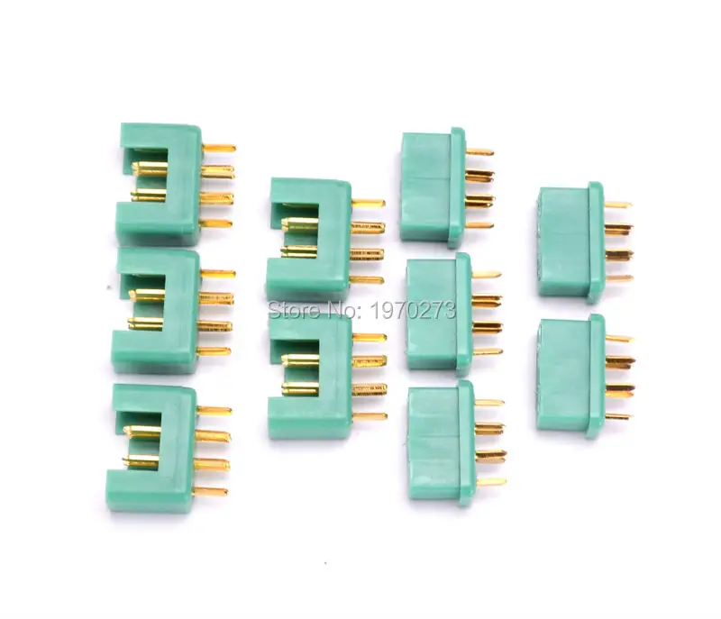 5 Pairs / 10 Pairs MPX Connector plug 24K Goldplated 6pin 40Amp RC aeromodelling field Accessories