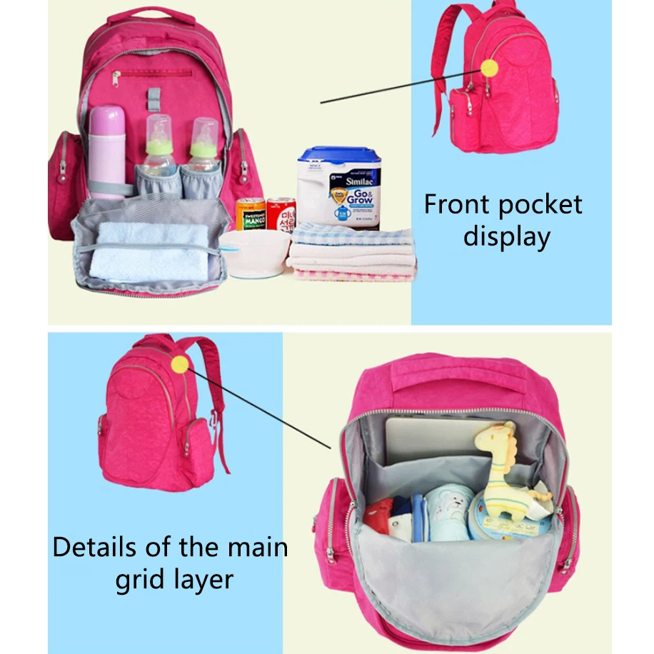 Neue Windel Tasche Wasserdichte Mumi Tas Mom Reise Paket Tas Reise Ibu