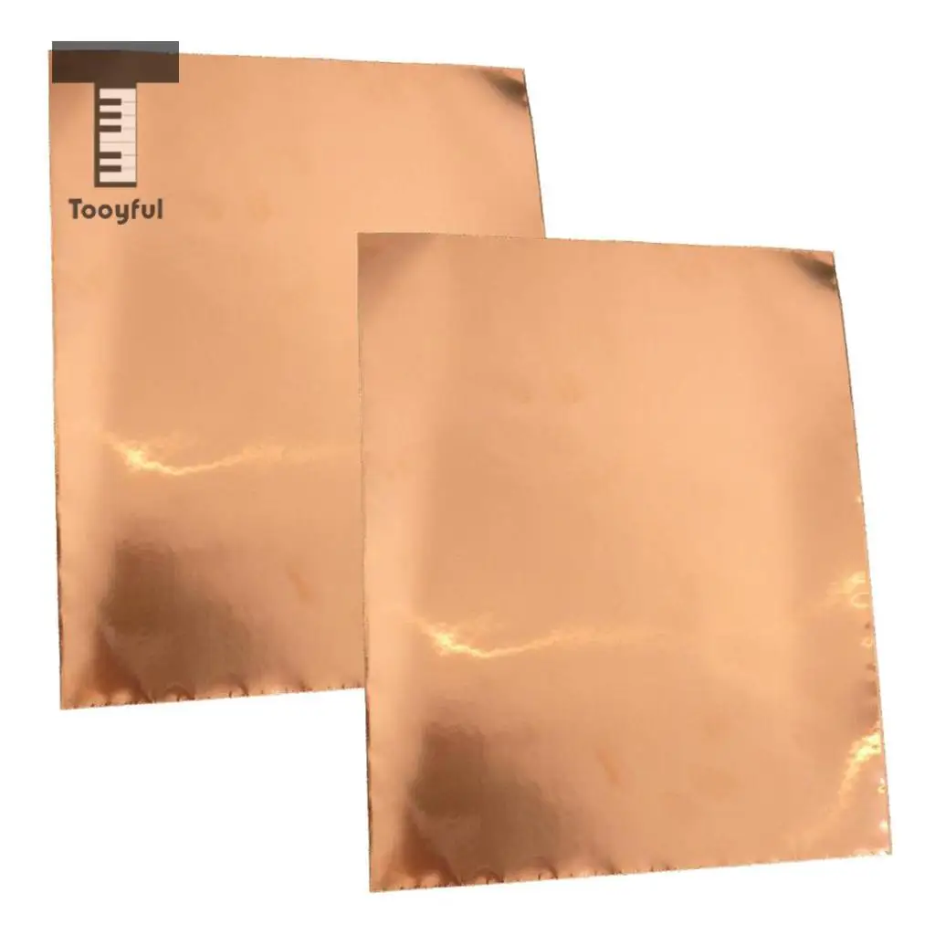 Electric Guitar Copper Foil Tape Self Adhesive EMI Shielding 30cm*20cm 2 Sheet Pack