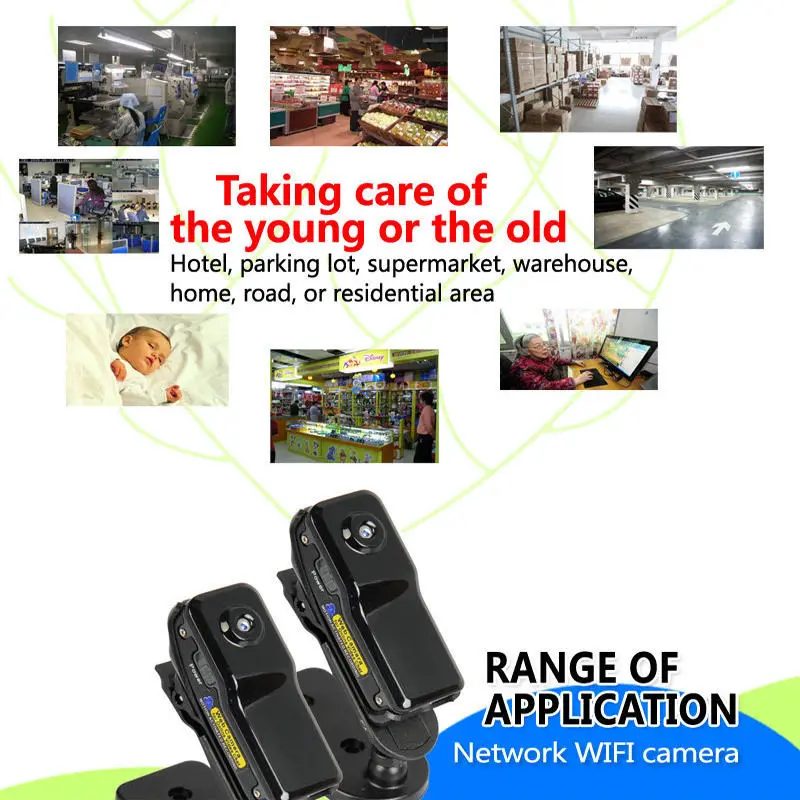 New HD WIFI IP Cam Remote Surveillance DV Home Security Micro Camera for iphone