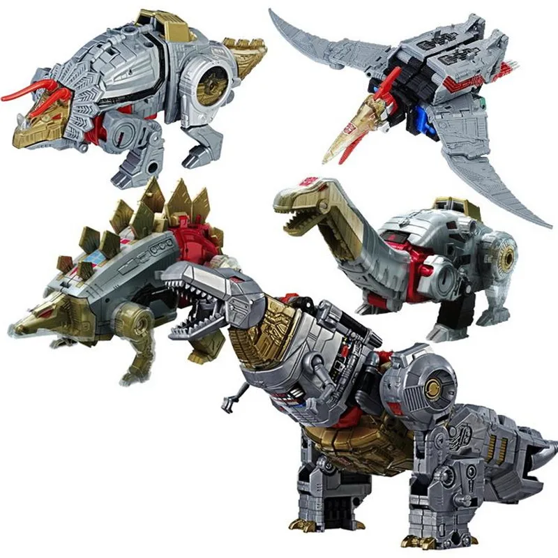 NEW Arrive G1 KO Transformation Toys 5 IN 1 Action Figure Classic Dinosaur Robot Deformation Model Kids Children Gift