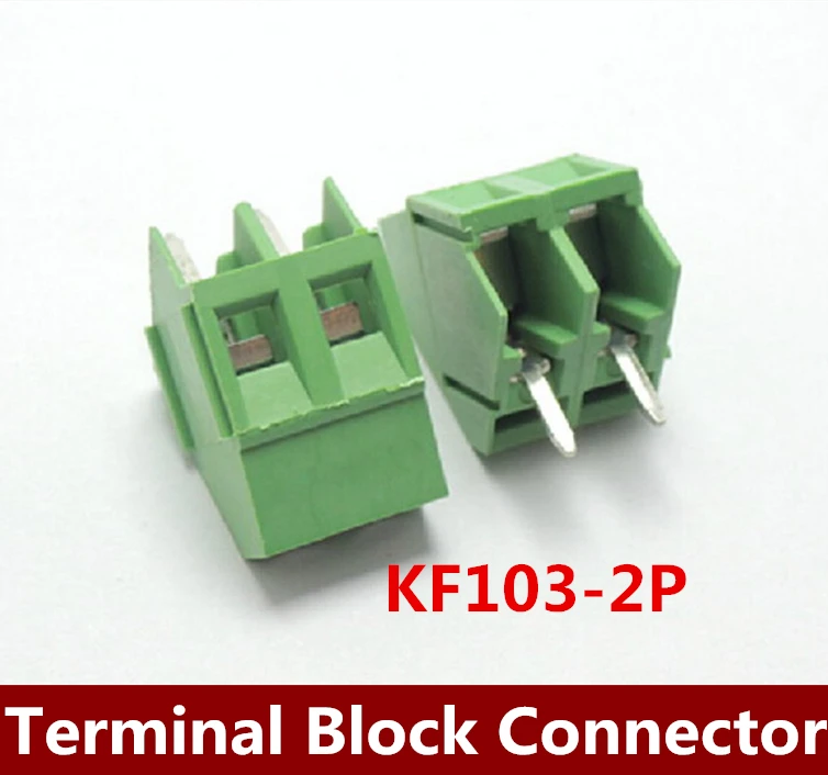 

500PCS/LOT KF103 5.00mm 2Pin binding post terminals blocks connectors