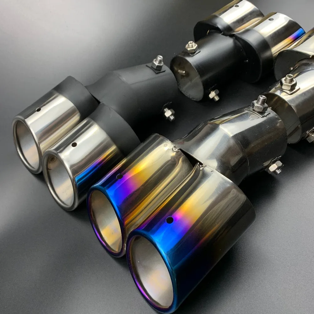 Car styling Exhaust Pipe tube Case For Ford Focus Fusion Escort Kuga Ecosport Fiesta Falcon Mondeo Taurus EVEREST