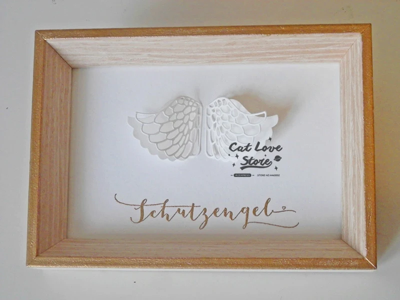 2 قطعة أجنحة الملاك المعادن قطع يموت الإستنسل DIY بها بنفسك سكرابوكينغ ورقة بطاقة الزخرفية الحرفية يموت النقش يموت تخفيضات جديد 2019