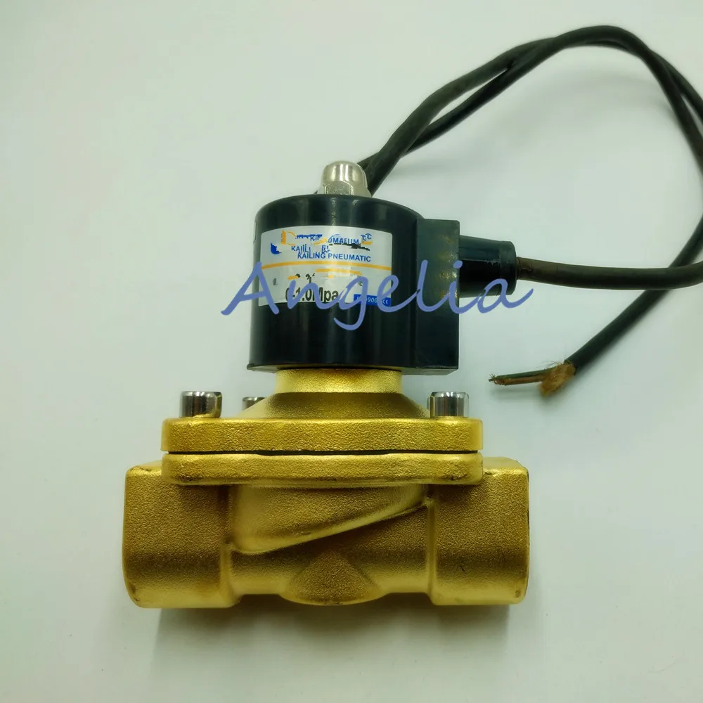 

AC220V/110V DC24V/12V NPT 1/2", 3/4", 1 "латунный электрический электромагнитный клапан для фонтана с водой и масляным водонепроницаемым IP65 нормально закрытый