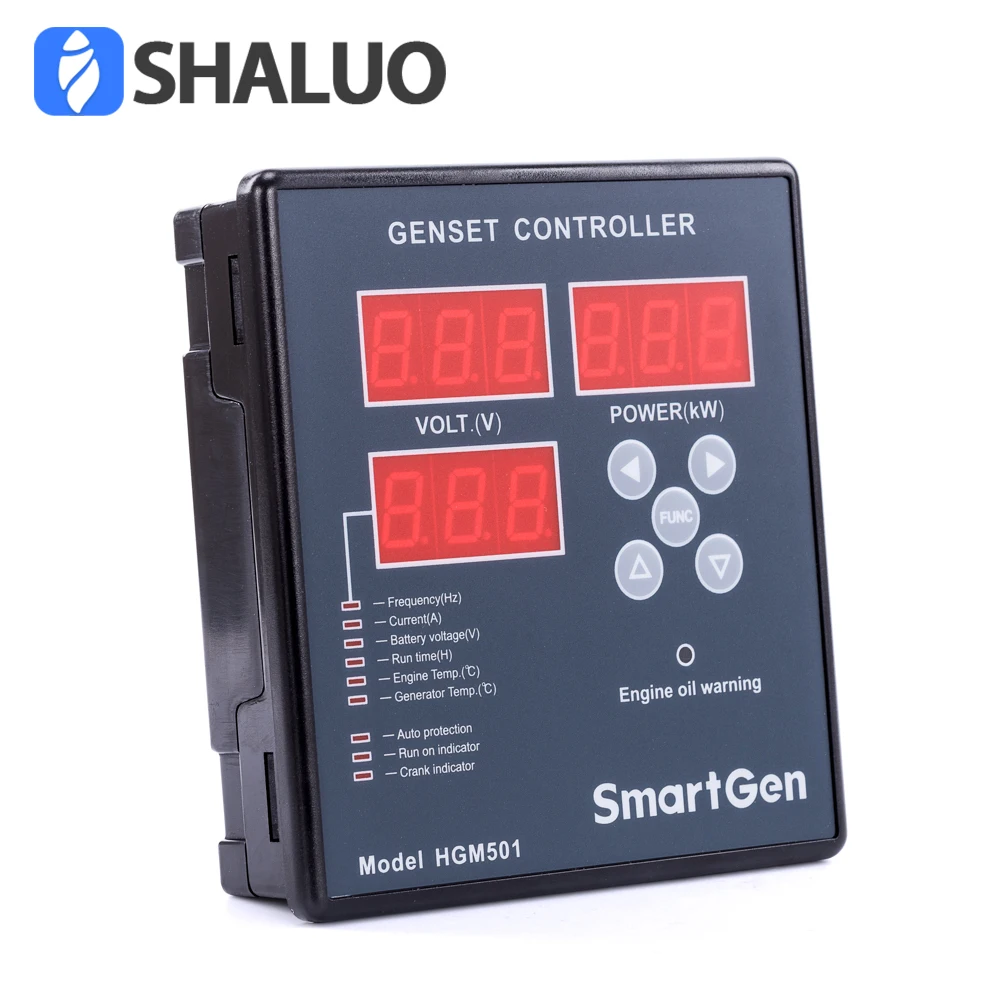 SmartGen HGM501 Start Stop Genset Controller Module Diesel Gasoline Generator LED Digital Dsplay Control Panel Parts DC 9-18V