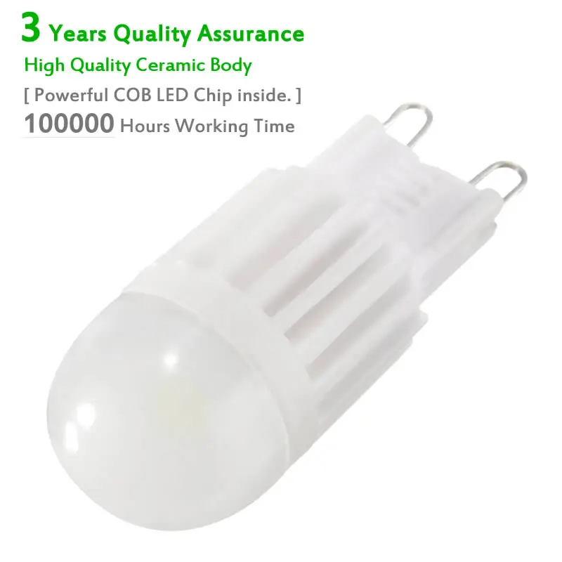 G9 LED Lamp 3W 5W 7W Mini LED Bulbs Ceramic AC 220V 230V COB Spotlight for Crystal Chandelier Replace 35W 50W