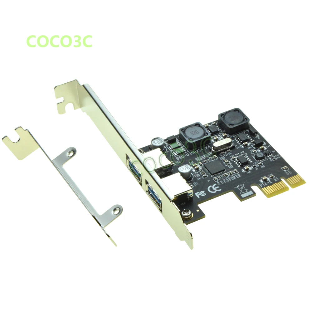 

Чипсет NEC720202 Superspeed 5 Гбит/с, 2 порта USB 3.0 PCI-e контроллер, карта PCI Express для внешнего USB 3,0 адаптера