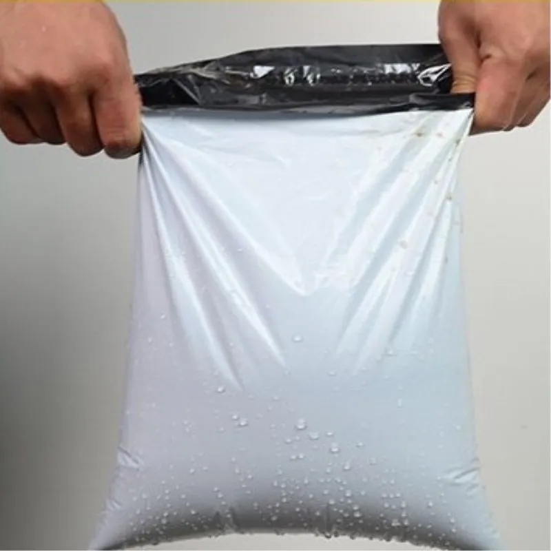 20Pcs Economic Self-adhesive Post Mailing Envelope Pouches White Plastic Express Bags 17*26+4cm