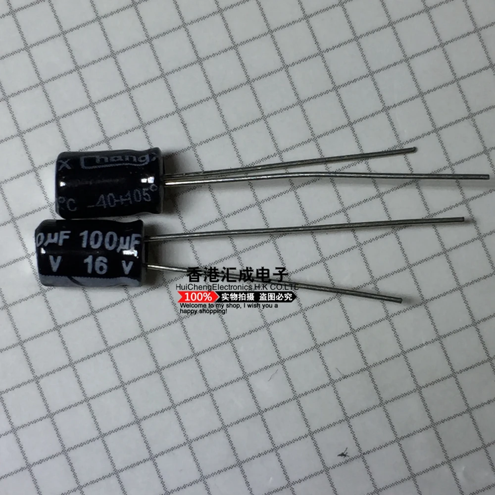 16V 100UF 100UF 16V 5X7MM DIP2 Electrolytic capacitor New  Original