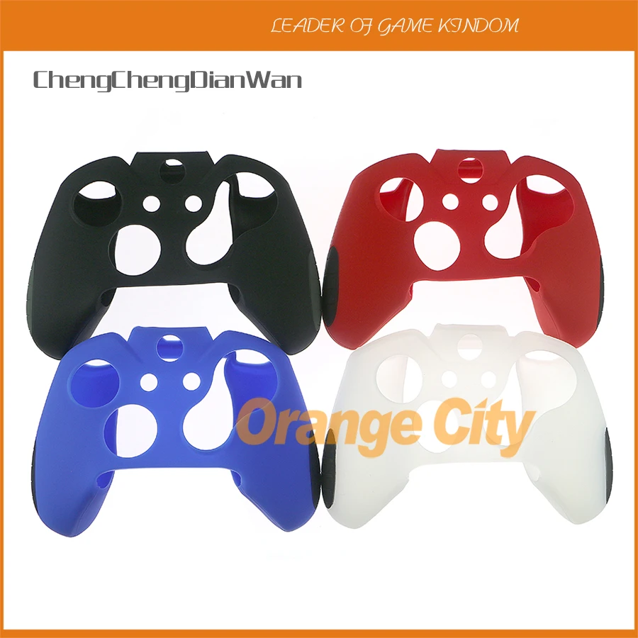 10pcs/lot Front Housing Shell Case Thicker Half Soft Silicone Skin Case Cover For Xbox One Controller Wireless ChengChengDianWan