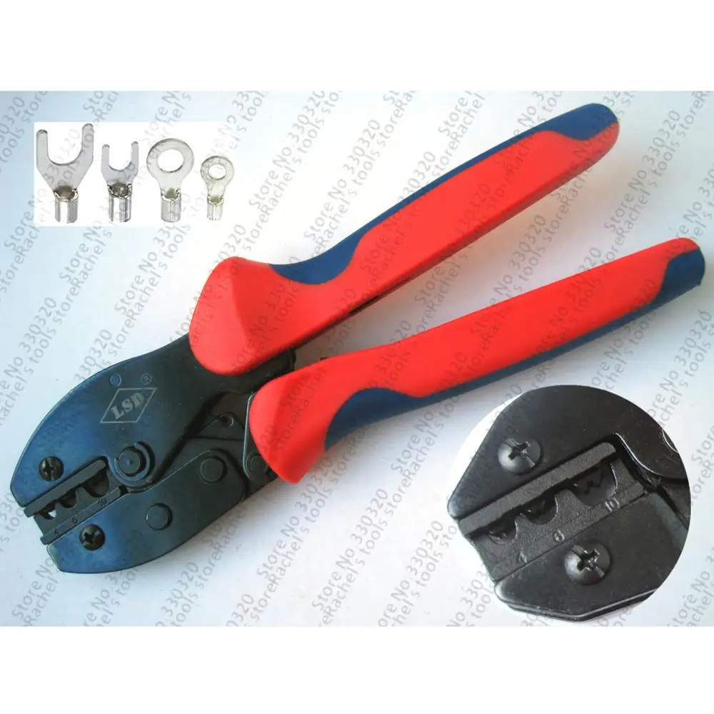 

LY-102 Ratchet hand crimping tool for non-insulated cable links 4-10mm2 crimping pliers cable lug crimping tools