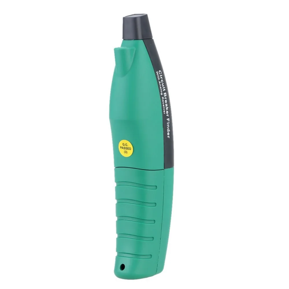 EU MS5902 Circuit Breaker LED Tester Finder EU Plug Type Fuse Socket Tester W/ Analogue Receiver and Flashlight 220V/230V
