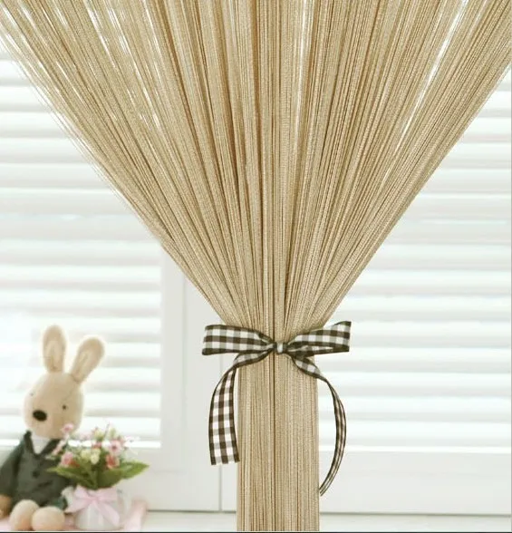 Stripe Perspective Straight Line Partition Tube String Curtains For Living Home Decor Wedding Hotel 1*2m 3x3m French Window