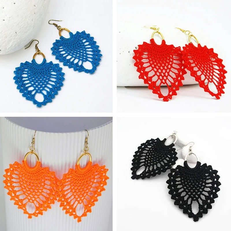 Summer New Arrival Handmade Crochet Earrings New Fashion For Women Girl Holiday Seaside