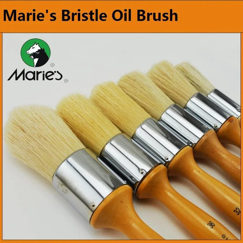 Marie's G-1730 Bristle Brush  Watercolor Oil /Acrylic/ Gouache painting  1 piece