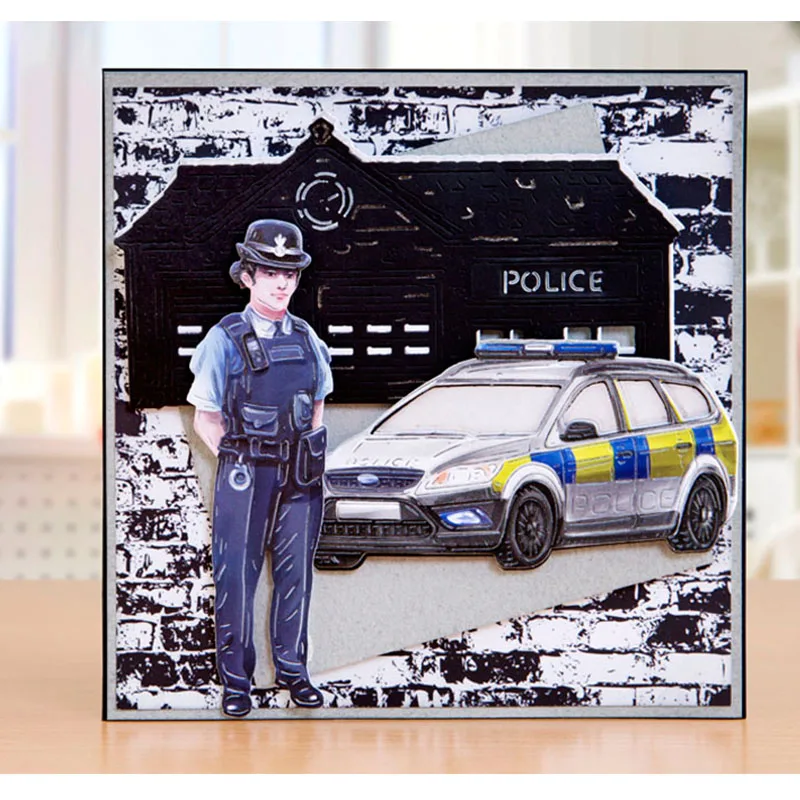 قوالب قطع معدنية من الصلب لموسيقي شرطي الطبيب 2019 استنسل جديد لبطاقات صور القصاصات ذاتية الصنع قوالب مزخرفة