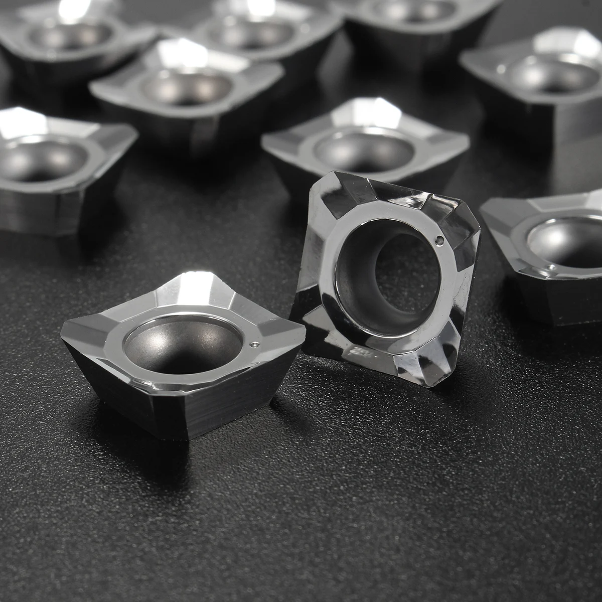1/10 cái SEHT1204AFFN-X83 H01/SEHT43AFFN-X83 H01 CNC Carbide Lưỡi Dao Nhôm Hợp Kim Cứng 12mm X 12mm