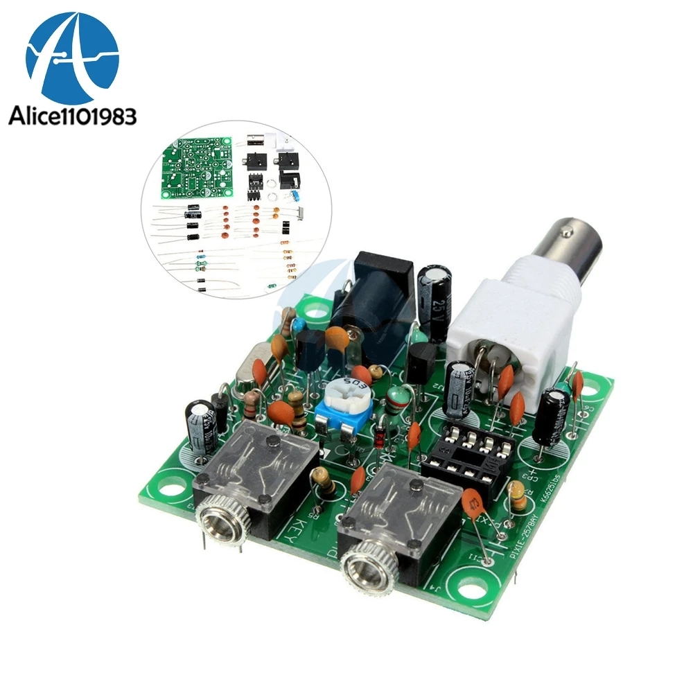 DIY Radio 40M CW Nadajnik krótkofalowy Micro Niska moc Amplitude Telegraph QRP Pixie Kit Odbiornik 9A Bateria 50 Ohm