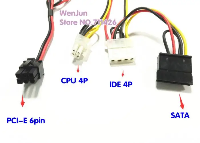 Imagem -04 - Pci-e 6pin Entrada Dc-atx250w 24pin Módulo de Alimentação Swithc Pico Psu Carro Auto Mini Itx Módulo de Alta Potência Dc-atx Itx z1 Novo