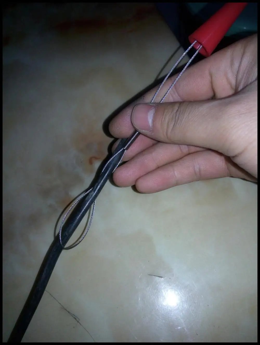 10x100 centimetri Cavo di Accesso Kit 10 PCS aste con gancio, anelli, HA CONDOTTO LA luce, magnete, catena cavo estrattore push pull rod sanke asta filo estrattore
