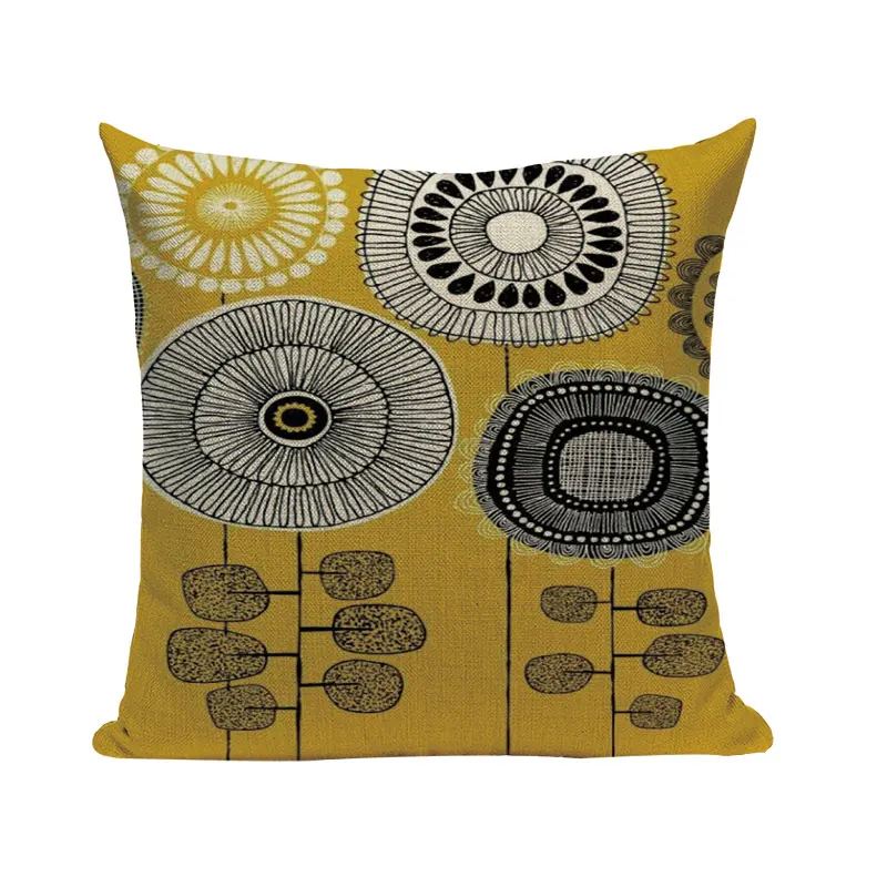 Housses de coussin multicolores de dessin animé pour la décoration de la maison, taie d'oreiller de canapé personnalisée, salon, haute qualité, plante