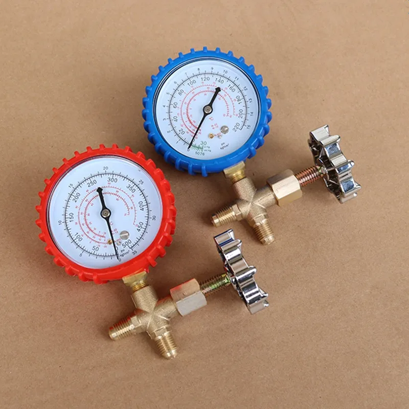 

1PCS Single Gauge Valve Air Conditioner Refrigeration Manifold Pressure 11mm Dia